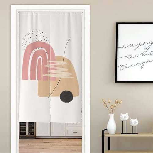 Küchenvorhänge Rosa Charcoal Grey Scheibengardinen Polyester Vorhänge Kurz Waschbar Raumteiler Vorhang Türvorhang Langlebig Küchenvorhang Kurze Gardinen Verdickung Tür Vorhang 90x200cm