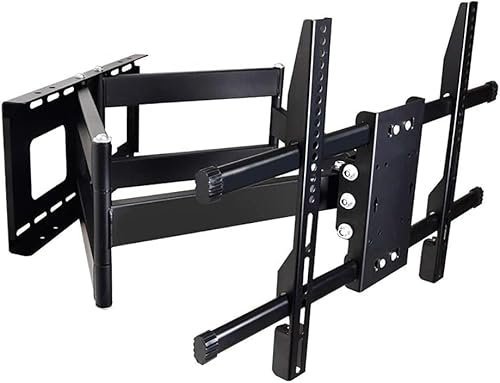 Soporte de TV con soporte de pared multifuncional, inclinable y giratorio para televisores LED de 43 a 85 pulgadas, soporta hasta 90 kg, versátil soporte de mesa de TV para entretenimiento en casa