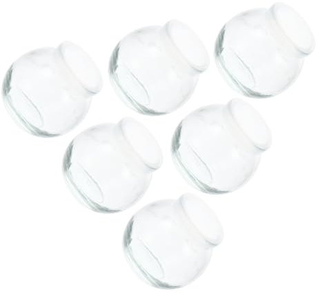 UKCOCO 6pcs Pudding Bottles Assorted Storage Jars for Yogurt Mousse Jelly and Pudding Capacity Reusable and Practical for Home and Parties