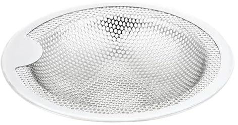 Colino per scarico del lavello, inserto di griglia anti-inceppamento | con manico in acciaio inox per frutta verdura e protezione dei capelli in bagno e cucina