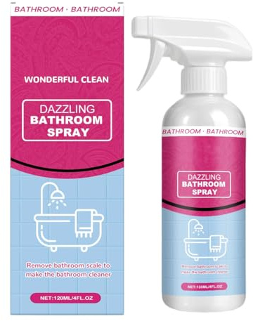 EIHI Nettoyant en mousse polyvalent pour salle de bain,Nettoyant salle de bain,Agent de nettoyage détartrant puissant pour baignoire,Spray détartrant pour robinetterie, carrelage, verre