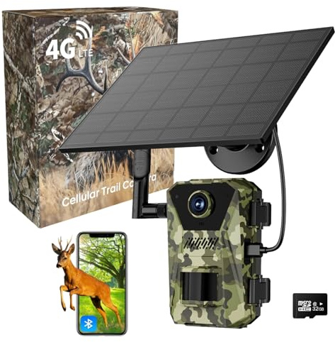 bergxperten COBOFX OWL-X Wildkamera Original mit Handyübertragungs-App, 48MP & 30fps Video, Solar betrieben, IP66, Wiederaufladbare 2000mAh Batterie, 0,2s Auslöser & Bewegungsmelder für Nachtsicht