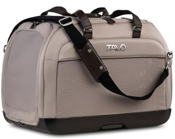 Tavo Hendrick Tragetasche Hund, ISOFIX, Für Hunde & Katzen bis 20,4 kg | Hundeautositz mit Farbindikatoren für einen sicheren Einbau, atmungsaktivem Mesh-Gewebe und 2 waschbaren Matratzenauflagen.