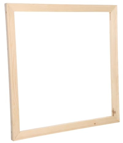 SUPVOX Bastidor Madera 40X40 Cm Desmontable Para Lienzo Marco De Lienzo Con Clavos Para Pintura Al Óleo Pósteres Y Arte Digital Bordes Lisos Para Decoración Y Exposición