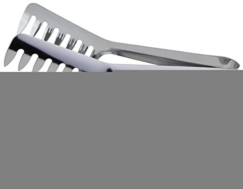 Niktule Servir Les pâtes Pinces - Pince à Spaghetti en Acier Inoxydable de 8 Pouces,Clip de Peigne de Nourriture de Serveur de pâtes, Outils de Cuisine de Conception d'extrémités dentées de Griffe de