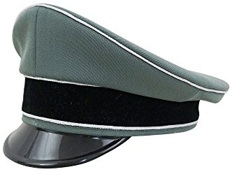 Militaryharbor WW2 German Waffen Elite Officer Gabardine Visor Cap