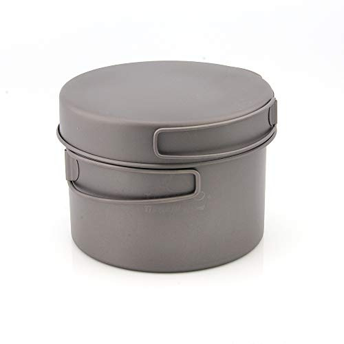 TOAKS - Set di pentole in titanio ultraleggero per il campeggio, per esterni, in titanio, 1100 ml, 1300 ml, 1350 ml, 1600 ml (1300 ml)