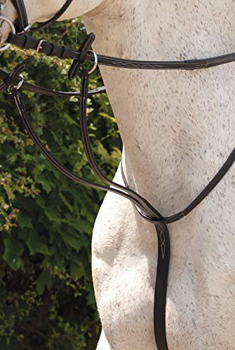 Rhinegold 0 Elegance Soft Feel Rubber Reins-Black Zügel, Schwarz, Einheitsgröße
