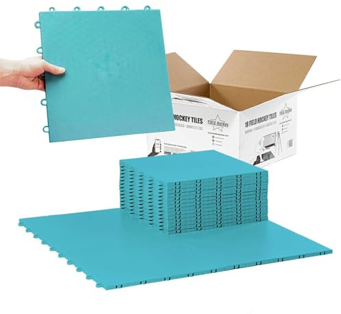 Field Hockey Star Flooring Tiles 18 (2 m²) - Field hockey training floor, durable surface indoor outdoor sports sheets