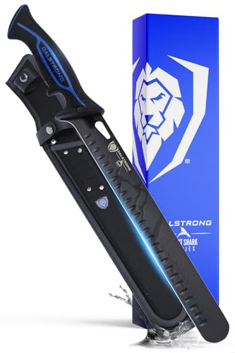 Dalstrong Slicing Knife 12”-Night Shark Series High Carbon Steel-Titanium Coated Blade - Filet Knife for Fish, Cheese, Bread- Polypropylene Handle Professional-w/Sheath-NSF Certified