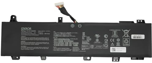 IZKROR C41N1906-1 Batterie pour Rechange 90Wh Ordinateur Portable ASUS TUF Gaming A15 FA506 FA506II FA506QR 2021 F15 FX506 FX506H FX506L A17 FA706 FA706II FA706IU Series Laptop B0B200-0-0 362000