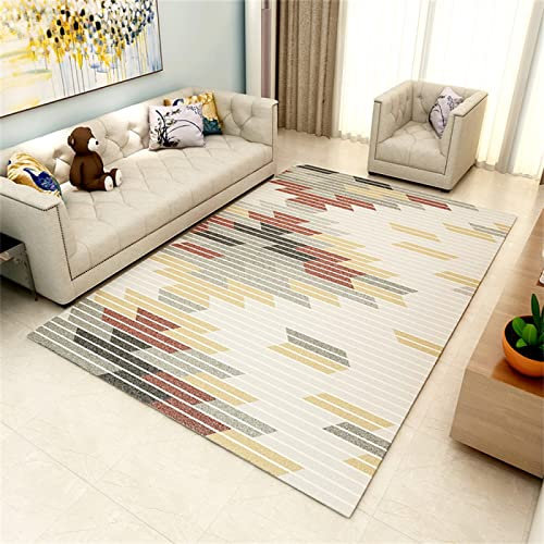 DJHWWD Spiel Teppiche grau Flur Teppich Mädchen Moderne Minimalistische Geometrische Wohnzimmer-Schlafzimmer-Zusammenfassung 300x400cm Tatami Für Terrasse