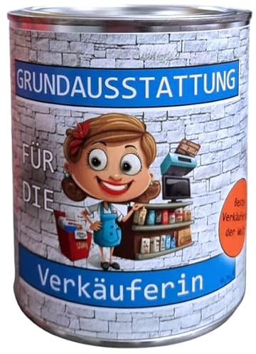 Grundausstattung für die Verkäuferin Geschenk aus der Dose, Scherzartikel, Lustige Geschenkidee, Party-Brüller, Spaßgeschenk, Geburtstagsgeschenk von Feinkost Student