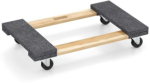 COSTWAY Transportroller, Möbelroller 77 x 47 cm bis 450kg, Transportwagen mit 4 Universalrädern, Möbeltransportwagen mit Griff, Transporthilfe für Umzug/Lieferungen