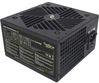 Tecnoware Power Systems - Alimentation ATX Hyper Stream Bronze 400W, Compatible NVIDIA GeForce GTX/RTX, Ventilateur Silencieux, Connecteurs PCI-E, CPU 4+4, SATA, Molex, 400W NVIDIA