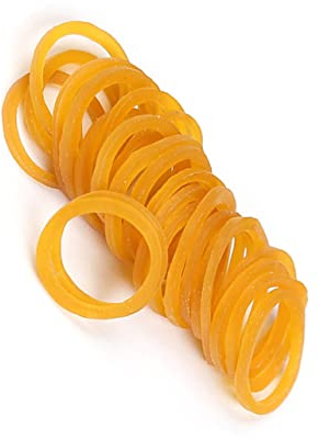 CAXUSD 100g Elastic Band Balls Heavy Duty Stretchable Bands Natural Round Bundled Rings for Organizing