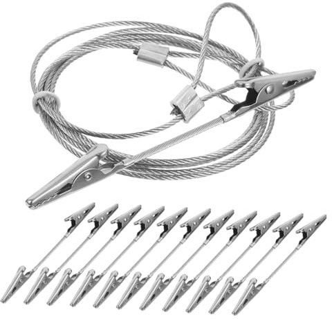 Zerodeko Carpeta De Fotos Pinzas De Cocodrilo De Doble Clips De Alambre Metálico Para Pared Soporte Para Fotos Para Decoración De Hogar Pinzas De Cocodrilo