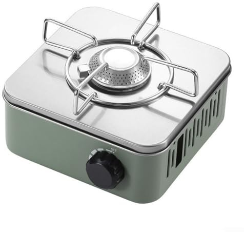 YUANGANG Mini réchaud carré portable à gaz pliable pour le camping (vert), 8209IG7KHCSTH8K7A8IY4N36H