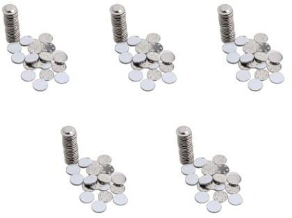 GEFEISU Magnetisches Namensschild, rund, selbstklebend, Namensschild-Halter für Namen und rundes Abzeichen, Büro, Party, Familie (1,7 cm), 100 Stück