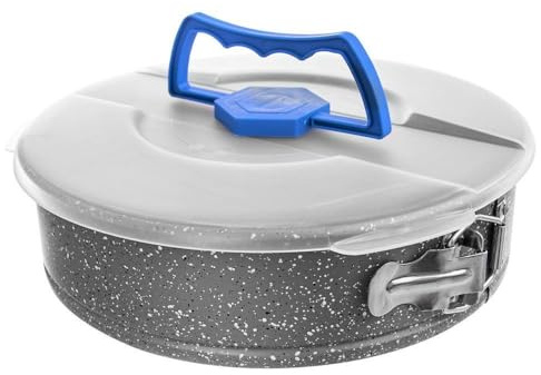 orion group Tortenform Springform mit Tragedeckel Kuchenform mit Granitbeschichtung 26 cm GRANDE