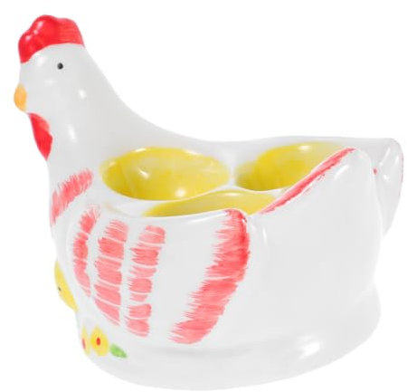 Holibanna Porte Œufs Céramique Plateau à Œufs Ustensile De Cuisine Coquetiers Pour Déjeuner