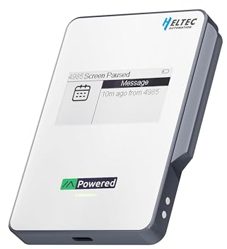 Heltec MeshPocket Qi2 - Power Bank magnetico, caricabatterie wireless con LoRa e E-Ink Meshtastic compatibile per emergenze esterne (5000 mAh, grigio)
