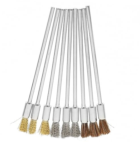 Cabilock Brosse Métallique pour Perceuse Kit de Acier Inoxydable Cuivre et Poils de Cheval Accessoire de Nettoyage pour Enlever Peinture et Salissures sur Surfaces