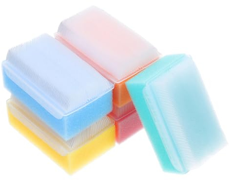 FOMIYES 5pcs Bath Sponge Brush for Newborns Soft Cradle Cap Scrubber for Gentle Scalp Cleaning and Tactile Sensory Training Bath Essentials for Hair and Skin Care