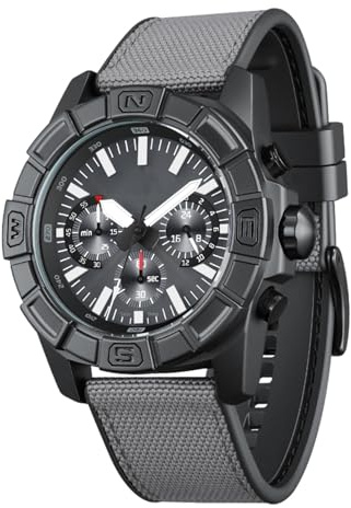 RiToEasysports Solar Angetrieben, Multifunktional, Regenfestes Herrenuhr, für Outdoors, Casual, Business, Täglich