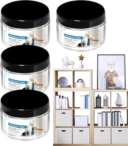 Museum Putty - 50g Removable Adhesive, Clear Mounting Glue for Exhibit Display, Reusable Anti-Vibration Paste with Secure Hold, Artifact Stabilizer, Collectible Bond for Ceramic and Balloon Collection