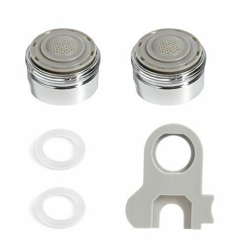 Set 2 Aireador Grifo Cocina Orientables M24 Latón – Aireador Grifo con Aireadores Desmontables, Filtro Grifo Lavabo Integrado, Boquilla Grifo Cocina Ángulo Personalizable