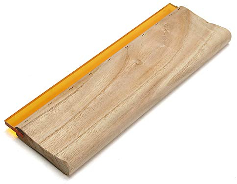 T&F Siebdruck-Rakel, Holz-Siebdruck-Tintenschaber mit Bequemem Holzgriff für Siebdruck, Siebdruckrakel Holz-Tintenkratzer in 4 Größen zur Auswahl, 15 cm, 1 Stück