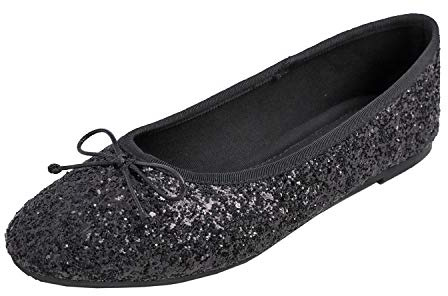 Feversole Women's Macaroon Glitter Colorful,Cojín de Espuma con Memoria Colorida Macaron para Mujer, diseño Plano de Charol