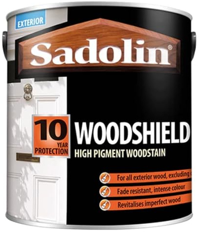 WALLPAPER EMPIRE SADOLIN 10 Year Protection, Woodshield, Black, High Pigment Woodstain, 750ml tin