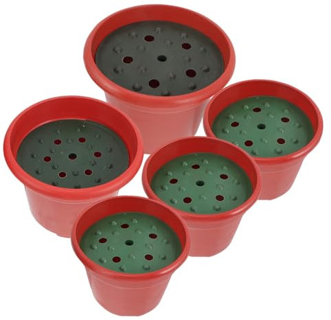 Mipcase 1ensemble Pots De Plastique pour Jardinières Décoration Extérieure Et Cimetière avec Couvercle Pratique Et Élégant