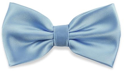 Massi Morino Fliege Herren Hellblau vorgebunden und verstellbar - Hellblaue Anzug Herrenfliege | Bow Tie mit großer Farbauswahl