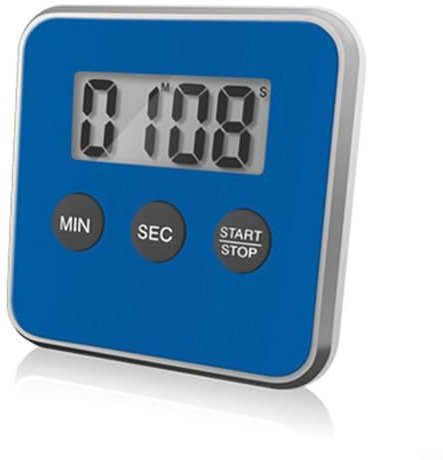 Elektronischer Timer mit LCD-Display für genaue Restzeit, Plus- und Minus-Timing-Optionen (blau)