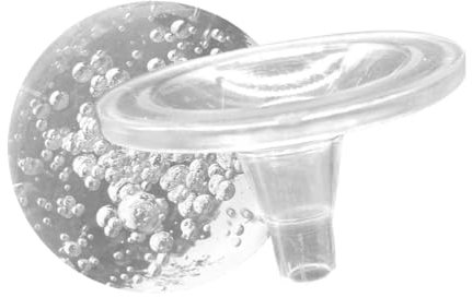 MUSISALY Decorative Crystal Ball Fountain Sphere 8cm Bubble Glass Water Fountain Ornament with Stand for Tabletop Feng Shui Indoor Water Feature