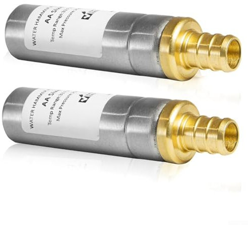 Water Hammer Arrestor 2Pack for Reducing Noise and Protecting Pipes, Compatible with Standard Piping Systems