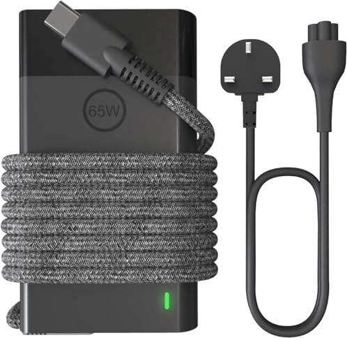 Riabwwox New Slim 65W USB C Laptop Charger Compatible with HP Spectre X360 | envy,EliteBook X360 1030 1040 840 860 640 650 735 745 G7 G8 G9,Probook 430 440 450 460 Travel Type C Power Adapter UK Plug