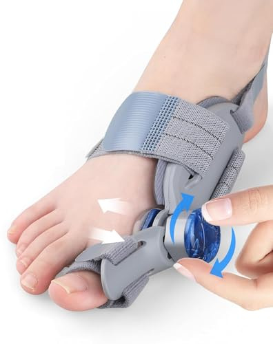 Bunion Corrector Big Toe Straightener for Women Men, Big Toe Straighteners Adjustable Knob Bunion Fix for Toe Separation Pain Relief, Orthopedic Bunion Splint with Straightener for Toes