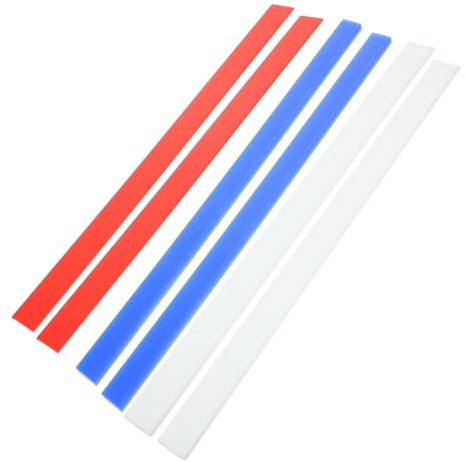 Alipis 6 pezzi Strisce Silicone Spessore Mattarello per Impasto Guida per Pasta e Fondente Righello Livellamento Uso per Cottura