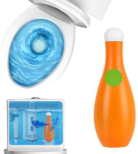 Bowling Blue Bubble WC Schüsselreiniger, WC Duft Reiniger, Wasserkastenwürfel, Spülkasten Tabs und WC Schaum Tankreiniger für Lang Anhaltende Frische Duft und Fleckenentfernung (1)