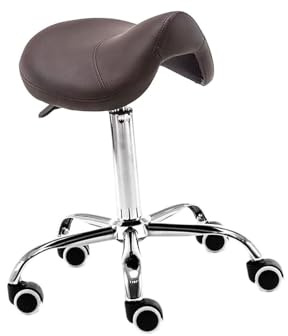 Generico Sgabello Da Sella, Seduta Ergonomica In Pelle Spessa, Sgabello Girevole Regolabile In Altezza, For Salone Di Bellezza, Spa, Casa, Massaggi, Ufficio(Color3)