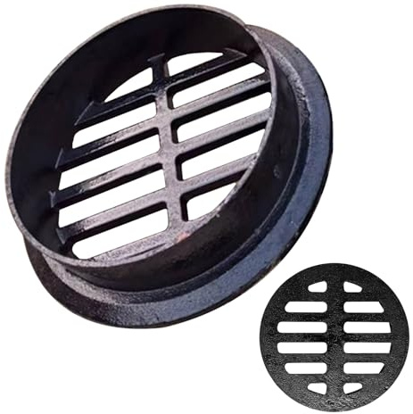 Scarico A Pavimento Rotondo Per Esterni, Piletta Doccia - Adatto Tubi Con Diametro Di 50-250mm, Antiblocc Robusto Canaletta Scolo Acqua Piovana Griglia Per Terrazze Giardini Tetti(160mm)