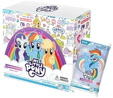 KAYOU My Little Pony Friendship Eternal Cards, Rainbow Edition English Series 1, Display Box, 20 Packs, 146 Cards, 10 Rarity Levels