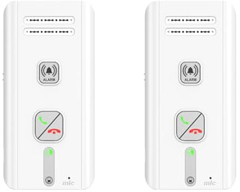 2 Way Wireless Intercom with Magnetic Mount 500M Range Emergency Walkie-Talkie for Indoor Outdoor Safety