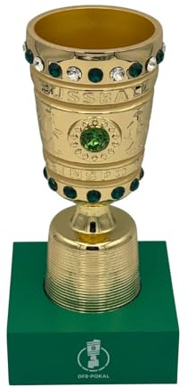 Am Ball Com DFB-Pokal Replik 150 mm Auf Acrylsockel Metall Zamak Sammlerstück Detailgetreu Offizielle DFB Geschenkbox Miniatur