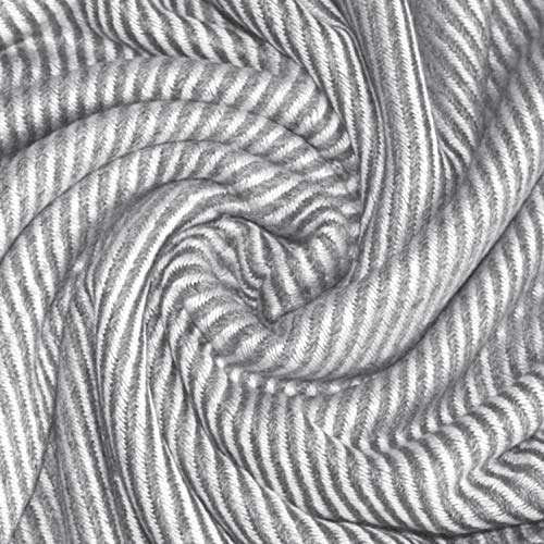 Lorenzo Cana Coperta in cashmere, 100% cashmere, tessuta a mano, per divano, in cashmere, colore grigio e bianco 96275