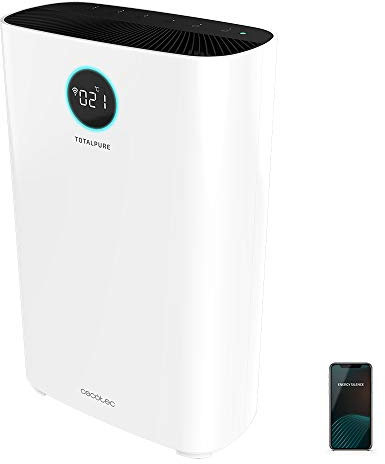 Cecotec Purificador de Aire TotalPure 7500 Connected. 600 CADR, Cobertura 200 m3, Cobertura LED, Control por Wi-Fi